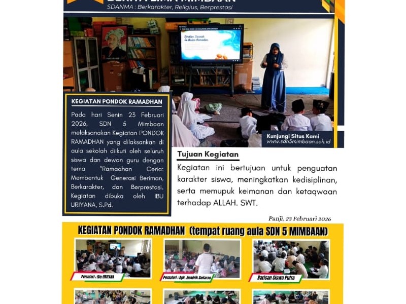 PONDOK RAMADHAN SD NEGERI 5 MIMBAAN